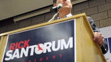 Rick Santorum, precandidato republicano a la presidencia de Estados Unidos.