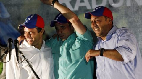 El ganador de las elecciones primarias de la oposición venezolana, Henrique Capriles.