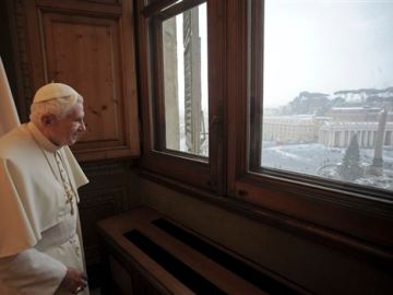Benedicto XVI a principios de este mes
