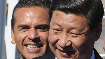 El alcalde Antonio Villaraigosa recibió al vicepresidente chino Xi Jinping.