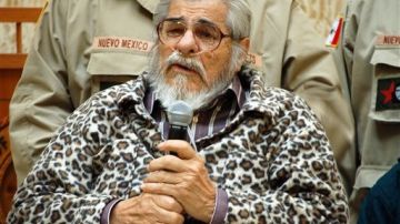 Reies López Tijerina, de 85 años y líder del Movimiento Chicano.