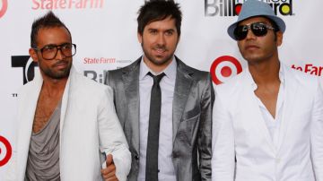 El trío mexicano en la ceremonia de los premios Billboard el año pasado en Florida.