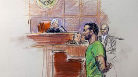 El presunto terrorista Amine El Khalifi, compareció ante un juez el viernes, bajo acusaciones de ser miembro de Al Qaida.