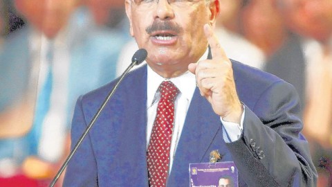 El candidato oficialista Danilo Medina.