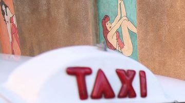Taxi en el norte de México.
