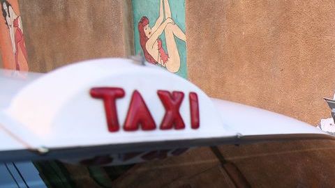 Taxi en el norte de México.