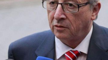 El presidente del Eurogrupo, Jean-Claude Juncker, en rueda de prensa.