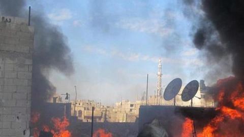 Las fuerzas sirias bombardearon diferentes zonas de la ciudad de Homs en las que hay mayor presencia rebelde.