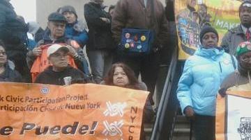 Un grupo de activistas y trabajadores hicieron un llamado a las autoridades para mejorar las condiciones salariares de los trabajadores subcontratados por las aerolíneas.