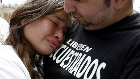 Marchan por secuestrados.