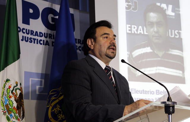 El fiscal del estado de Jalisco, Tomás Coronado Olmos, anunció el arresto en conferencia de prensa.