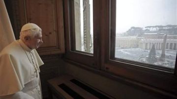 Benedicto XVI a principios de este mes