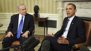 El presidente de Estados Unidos Barack Obama dialoga hoy con el primer ministro israelí, Benjamín Netanyahu. Se espera que el Presidente hable sobre lo discutido con el Premier durante su conferencia de prensa.