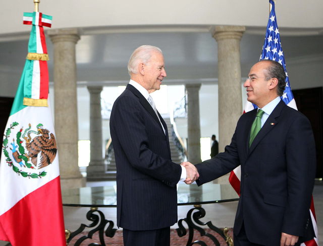 Joe Biden conversó con Felipe Calderón y después con los tres candidatos a la presidencia: Andrés Manuel López Obrador, Enrique Peña Nieto y Josefina Vázquez Mota