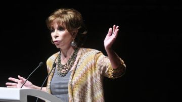 La escritora chilena Isabel Allende durante la conferencia del miércoles.