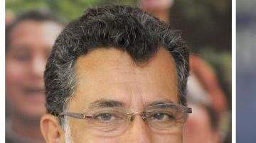 Estos son los candidatos mas fuertes para la alcaldía de San Salvador, Jorge Schafik Handal, del partido de izquierda Frente Farabundo Martí para la Liberación Nacional (FMLN) y el actual alcalde de la ciudad, Norman Quijano, del partido de derecha Alianza Republicana Nacionalista.