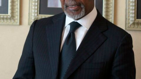 Enviado de ONU y la Liga Árabe para Siria, Kofi Annan.