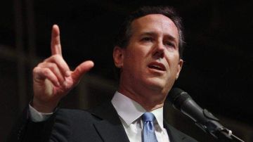 El candidato republicano presidencial Rick Santorum.