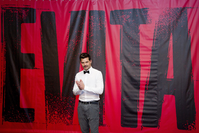 Ricky Martin el lunes en la presentación de 'Evita' a la prensa en Nueva York.