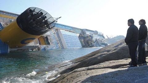 El naufragado Costa Concordia.