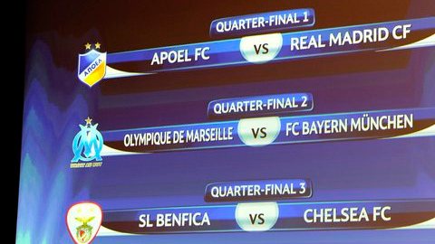 Llaves de cuartos de final para la Champions en donde sobresale el duelo entre Barcelona y Milán.