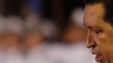 El presidente de Venezuela, Hugo Chávez a su llegada a Caracas, Venezuela.