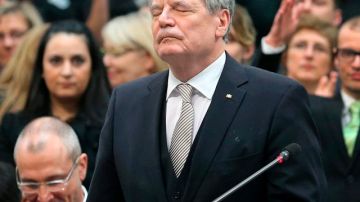 El presidente electo alemán, Joachim Gauck, ayer.