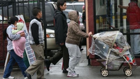 La tormenta creó condiciones climáticas muy frías.