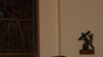 Integrantes de la Pastoral Migratoria en la ceremonia en el Archdiocesan Meyer Center, en el sur de la ciudad.