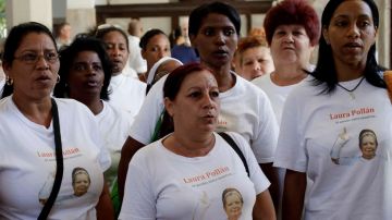 Las  Damas de Blanco intentaron efectuar una marcha pacífica en La Habana el fin de semana.