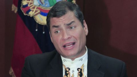 El presidente Correa puso en duda la independencia de las ONG que han denunciado la falta de libertad de expresión en Ecuador y en particular se refirió a HRW.