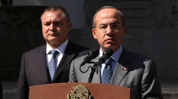 Calderón ha defendido a su Secretario de Seguridad Pública, Genaro García Luna
