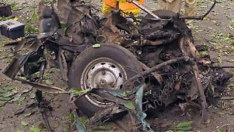 Se reportaron daños a otros vehículos luego de la explosión.