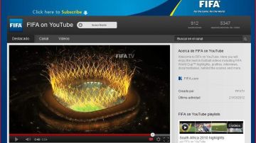 El canal de FIFA en YouTube