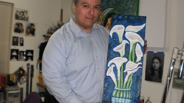 Al muralista Francisco Mendoza le encantaba la flor del alcatraz, esta fue su última pintura.
