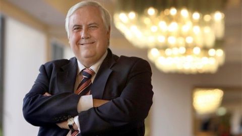 Clive Palmer, magnate australiano del carbón, quien lanzó las acusaciones contra la CIA, el Partido Verde y Greenpeace.