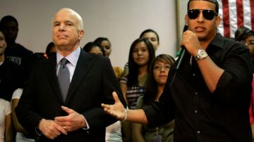 Daddy Yankee endorsing Sen. John McCain in 2008.