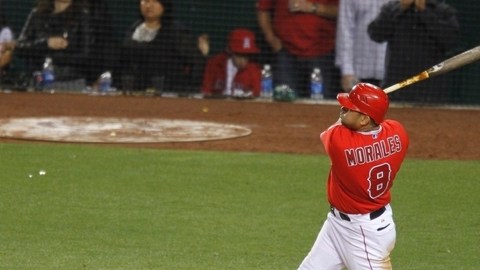 Kendrys Morales volvió ayer a la acción y los Angels derrotaron a los Reales en   la Liga Cactus.