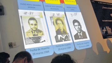 Hugo Adail Navarro Mérida, Juan de Dios Samayoa Velázquez y Moisés Saravia López, víctimas de la represión militar en los ochenta.