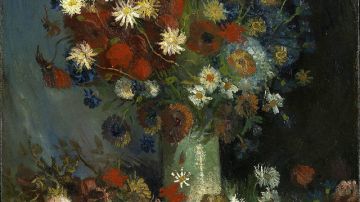 'Naturaleza muerta floral con amapolas y rosas' fue atribuido recientemente a Van Gogh.