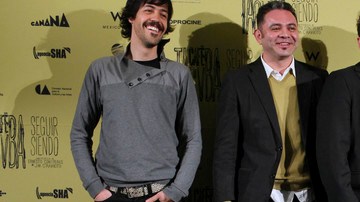 Integrantes de la banda mexicana de rock, Café Tacuba. De izquierda a derecha: Emanuel del Real, Kike Rangel, Joselo Rangel y Rubén Albarran.