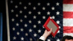 El exsenador de Pensylvania, Rick Santorum, cuando se dirigía a sus partidarios en una reunión de campaña.