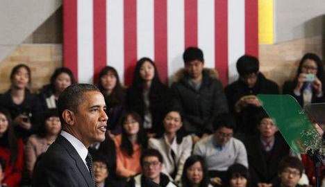 Obama, instó a Irán a resolver por la vía diplomática la disputa sobre su programa nuclear, pero insistió en que "el tiempo se agota".