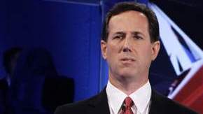 Rick Santorum Newt Gingrich Mitt Romney y Ron Paul aspirantes a la candidatura presidencial del Partido Republicano en las elecciones de 2012.