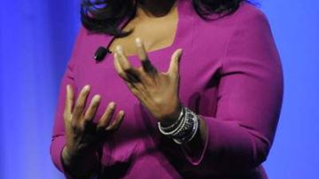 La conductora Oprah Winfrey .