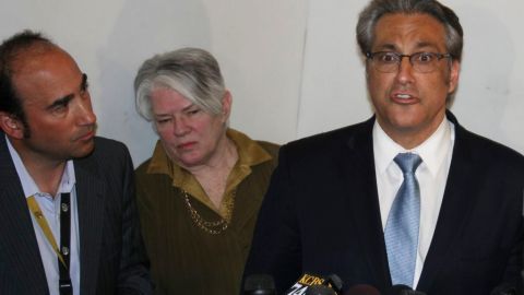 Ross Mirkarimi en una conferencia antes de ser suspendido por el alcalde de San Francisco, Ed Lee.