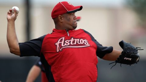 El pitcher cubano Liván Hernández.