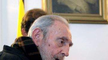 Fidel Castro se reunió con el Papa en la sede de la Nunciatura Apostólica en La Habana.