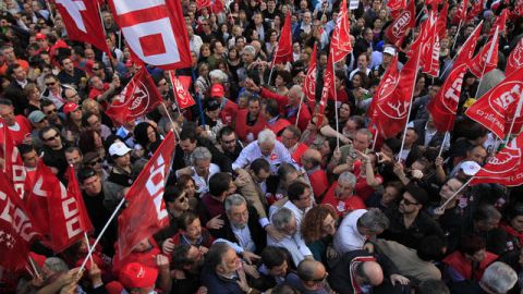 Las protestas estuvieron marcadas por la tranquilidad en todas las ciudades españolas, excepto en Barcelona