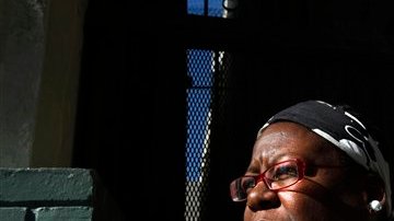 Shirley Ree Smith en el hotel donde permanecía cuando finalmente se le comunicó el indulto.